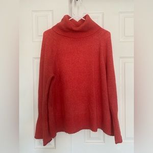 Cozy bell sleeve Loft turtleneck sweater